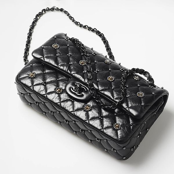 【シャネル コピー】クラシック ハンドバッグ CC クリスタル ブラック A01112B0762194305